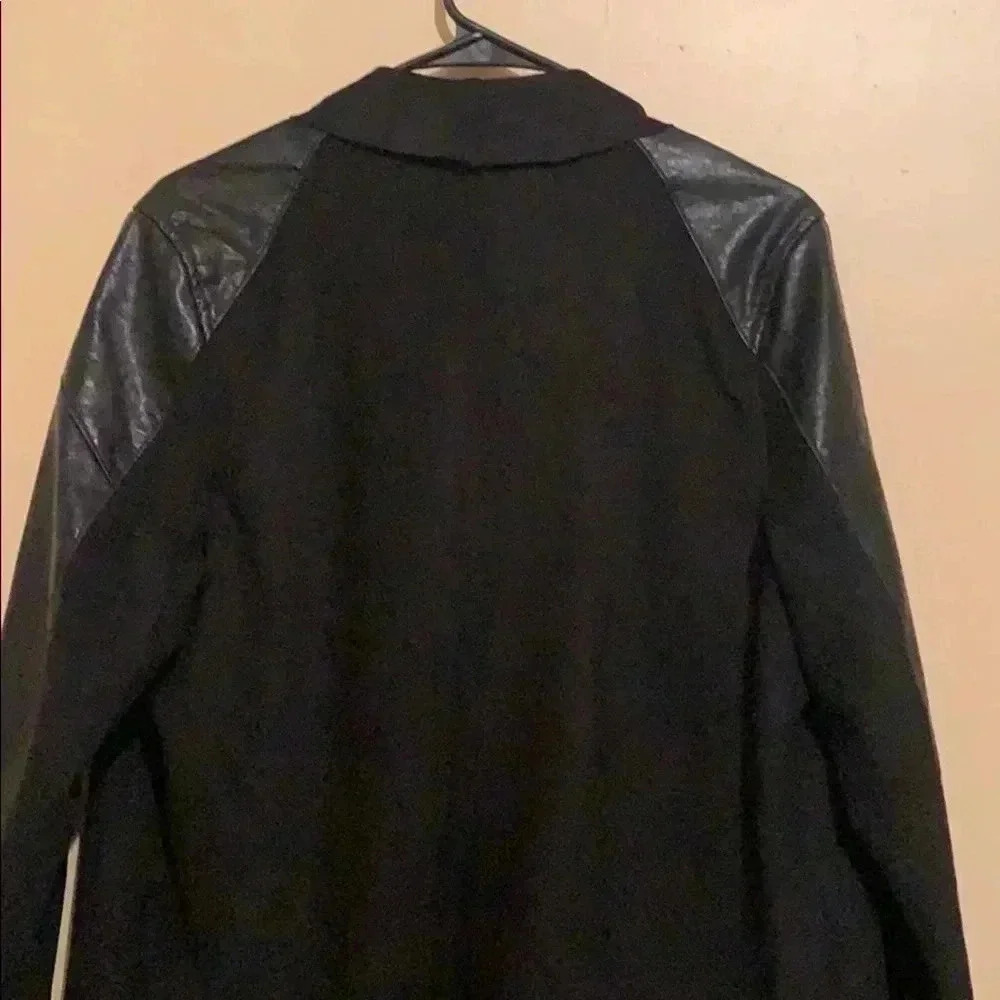 Drape Front Jacket With Shoulder Zip Detailing. - image 8